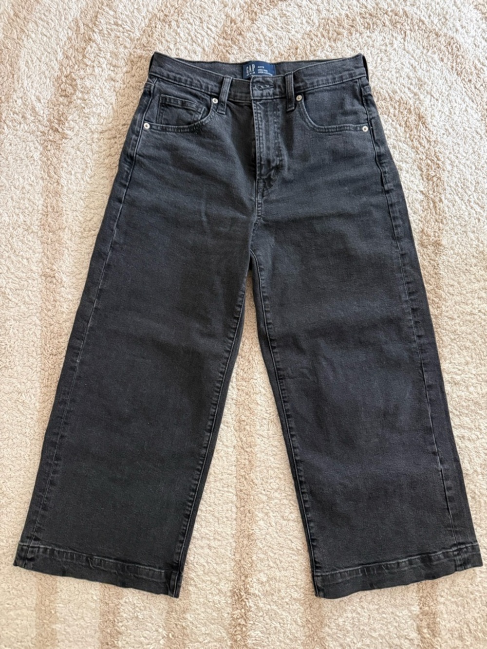 GAP High Rise Wide-Leg Crop Jeans